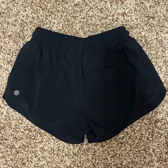 2 pairs (grey and black) size medium (8-10) athleta girl shorts. - Picture 9 of 11